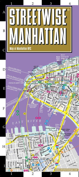 Streetwise Manhattan Map - Laminated City Center Street Map of Manhattan, New York (Michelin Streetwise Maps) Michelin