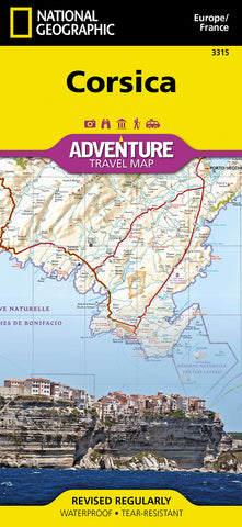 Corsica Adventure Travel Map (Europe/France)