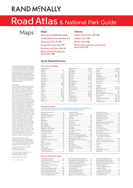 2025 Road Atlas & National Park Guide (Used - Like New)