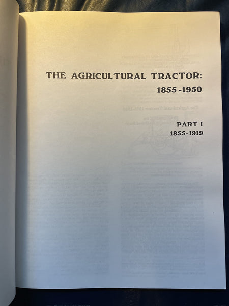 Agricultural Tractor 1855 1950 [Paperback] Gray, R. B.