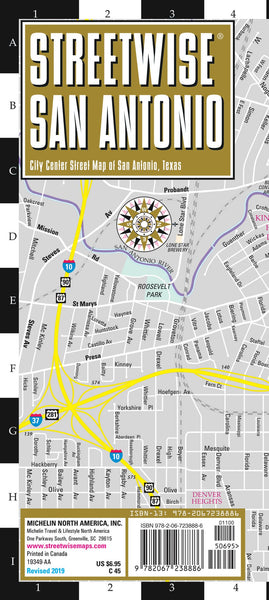 Streetwise San Antonio Map: Laminated City Center Map of San Antonio, Texas (Michelin Streetwise Maps) Michelin Michelin