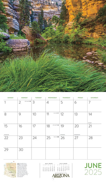 Arizona Highways 2025 Scenic Wall Calendar