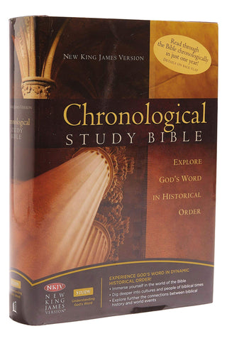 The Chronological Study Bible: New King James Version Thomas Nelson - Wide World Maps & MORE!