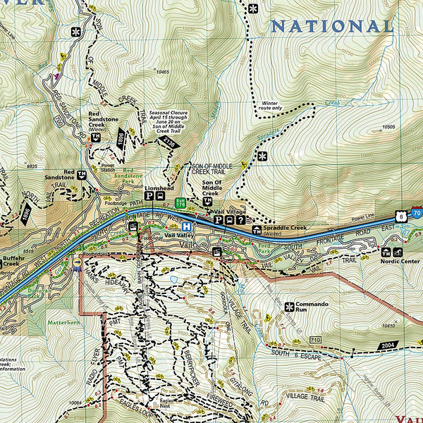 Vail, Frisco, Dillon (Colorado) Trails Illustrated Map, 108 - Wide World Maps & MORE!