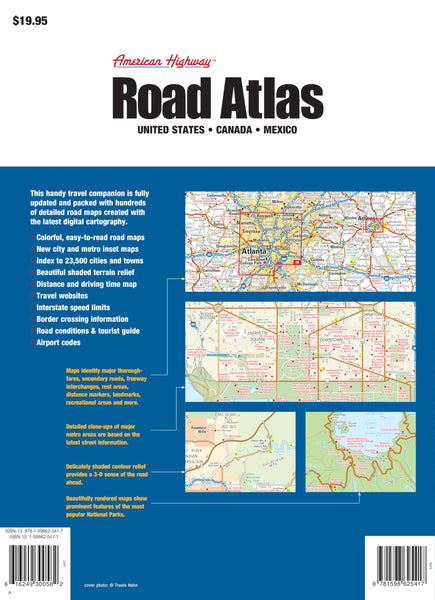 American Highway Road Atlas [Staple Bound] Warren Map