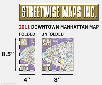 Streetwise Downtown Manhattan: City Street Map of Downtown Manhattan - Wide World Maps & MORE!