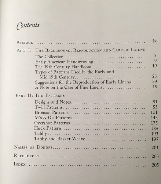 Linen Heirlooms; The Story and Patterns of a Collection of 19th Century Handwoven Pieces With Directions for Their Reproduction. [Hardcover] Gallagher, Constance Dann - Wide World Maps & MORE!