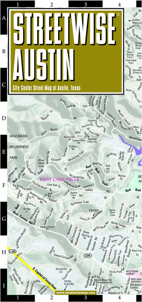 Streetwise Austin Map: Laminated City Center Map of Austin, Texas (Michelin Streetwise Maps) Michelin Michelin