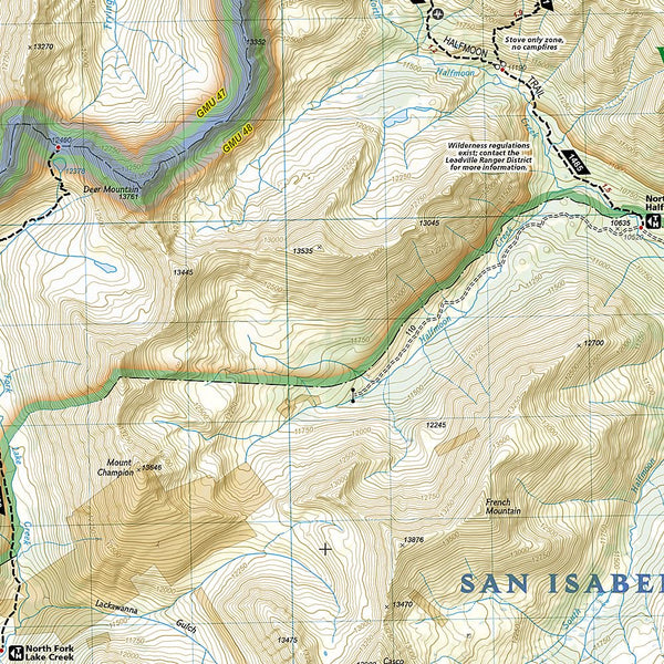 Aspen, Independence Pass (Trails Illustrated Map, 127) Colorado