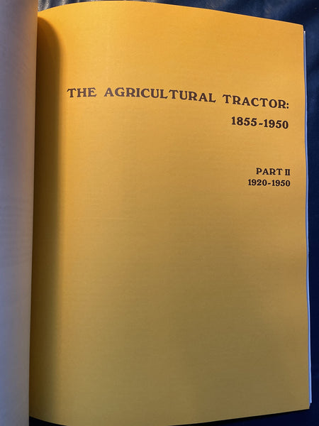 Agricultural Tractor 1855 1950 [Paperback] Gray, R. B.