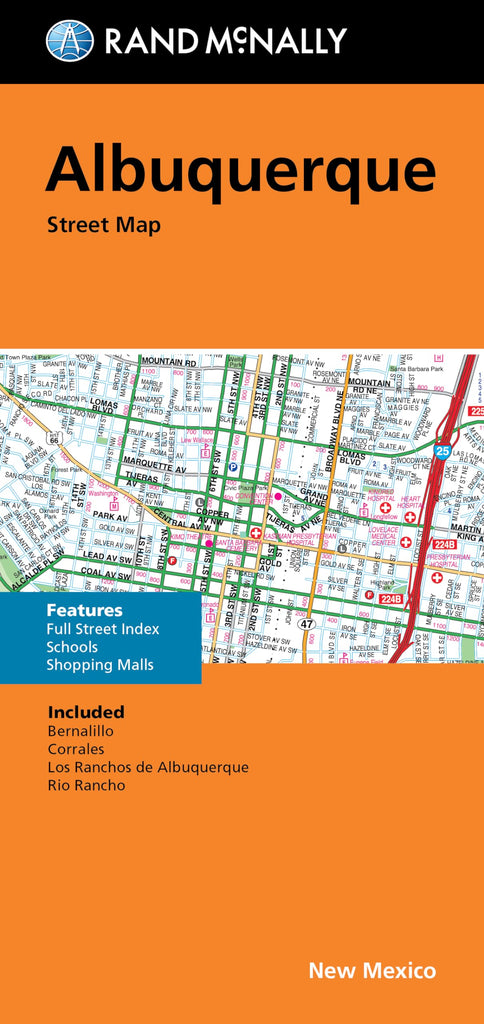 Rand McNally Folded Map: Albuquerque Street Map [Paperback] Rand McNally - Wide World Maps & MORE!
