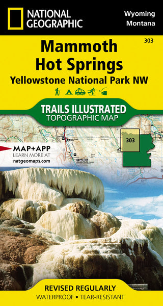 Mammoth Hot Springs: Yellowstone National Park NW (Trails Illustrated Map, 303)