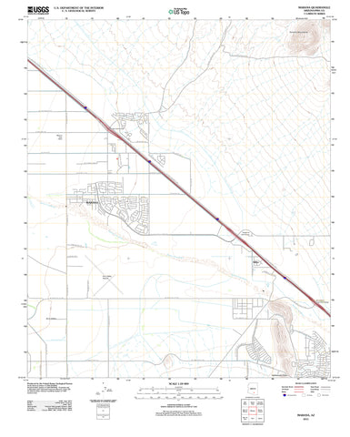 Marana, Arizona (US Topo 7.5'×7.5' Topographic Quadrangle) - Wide World Maps & MORE!