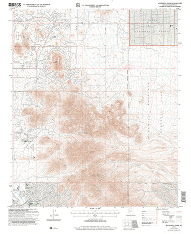 McDowell Peak, Arizona (7.5'×7.5' Topographic Quadrangle) - Wide World Maps & MORE!