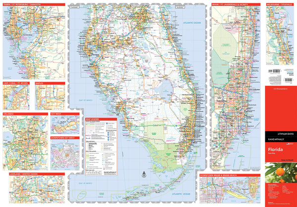 Easy to Read! Florida State Map