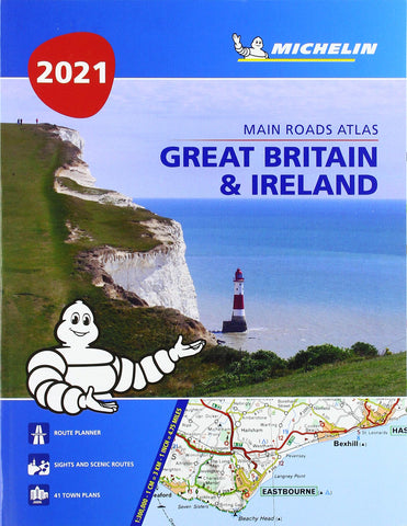 Great Britain & Ireland 2021 - Mains Roads Atlas (A4-Paperback): Tourist & Motoring Atlas A4 Paperback (Michelin Road Atlases) [Paperback] michelin - Wide World Maps & MORE!