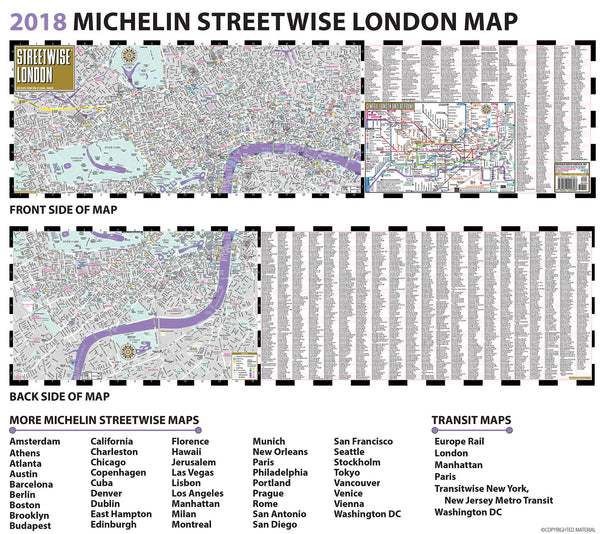 Streetwise London Map - Laminated City Center Street Map of London, England - Wide World Maps & MORE!