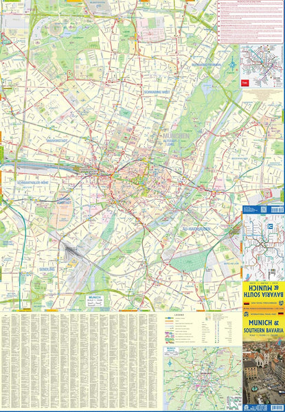 Munich & Southern Bavaria Waterproof Map