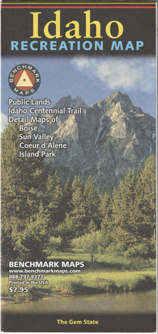 Idaho Recreation Map: The Gem State