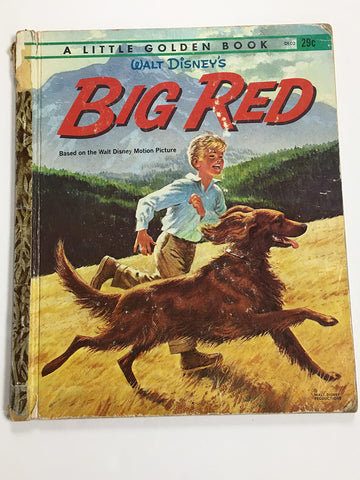 WALT DISNEY'S BIG RED, Little Golden Book D102 [Hardcover] DALY, Kathleen N.