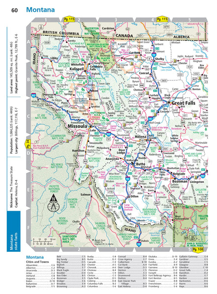 Rand McNally Road Atlas 2025: United States, Canada, Mexico Easy to Read Large Print Maps [Spiral-bound] Rand McNally - Wide World Maps & MORE!