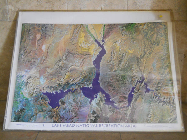 Satellite Image Map of Lake Mead National Recreation Area [Map] John C Dohrenwend