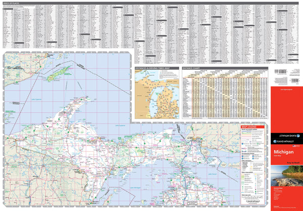 Easy to Read! Michigan State Map