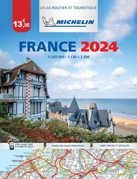 Atlas Routier France 2024 (A4-Broche) [Paperback] unknown author - Wide World Maps & MORE!