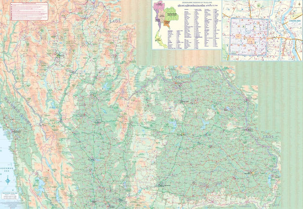 Thailand Travel Reference Map (Waterproof) 1:1M
