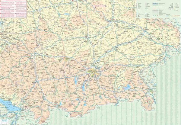 Munich & Southern Bavaria Waterproof Map