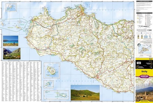 Sicily Adventure Travel Map (Europe/Italy)