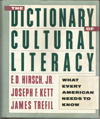 The Dictionary of Cultural Literacy: What Every American Needs to Know [Hardcover] Hirsch, E. D., Jr., et al. - Wide World Maps & MORE!