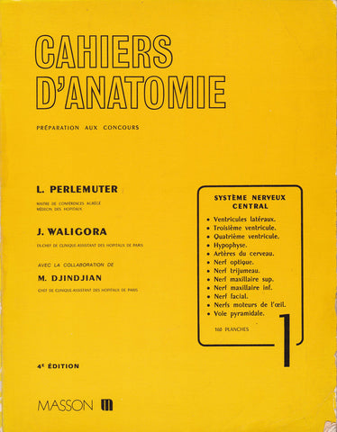 Cahiers d'anatomie [Paperback]