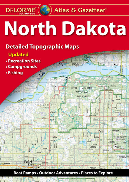 Delorme Atlas & Gazetteer: North Dakota [Paperback] Rand McNally