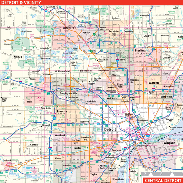 Easy to Read! Michigan State Map