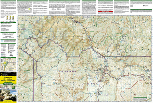 Mammoth Hot Springs: Yellowstone National Park NW (Trails Illustrated Map, 303)