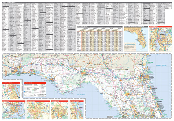 Easy to Read! Florida State Map