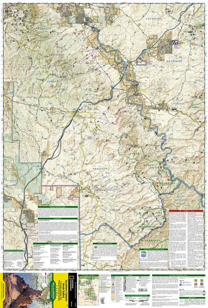 Sycamore Canyon, Verde Valley Map (Coconino, Kaibab, and Prescott National Forests) Trails Illustrated Map, 854