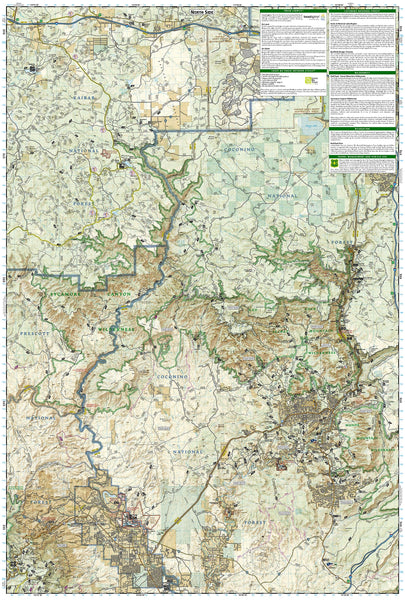 Sycamore Canyon, Verde Valley Map (Coconino, Kaibab, and Prescott National Forests) Trails Illustrated Map, 854