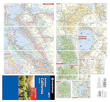 Northern California State map (Easy To Fold! Laminated Folded Map) - Wide World Maps & MORE!