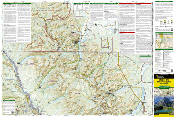 Glacier and Waterton Lakes National Parks (Trails Illustrated Map, 215)