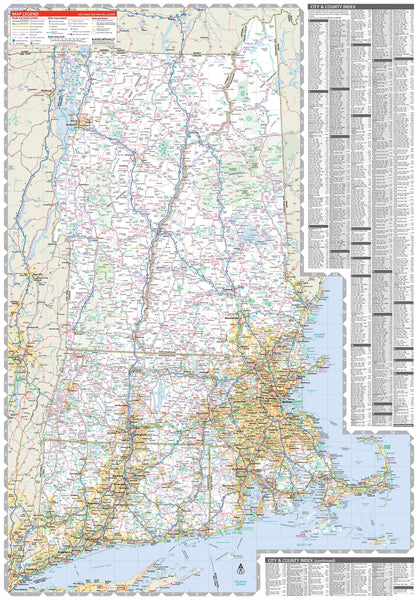 Easy to Read! New England Regional Map