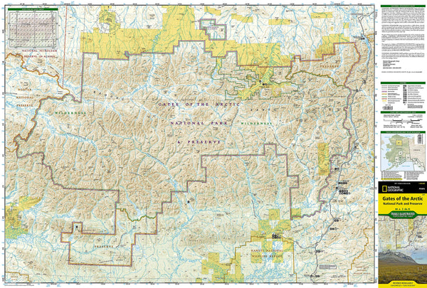 Gates of the Arctic National Park and Preserve Map (Trails Illustrated Map 257) - Wide World Maps & MORE!