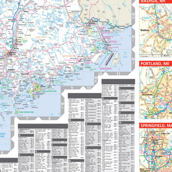 Easy to Read! New England Regional Map