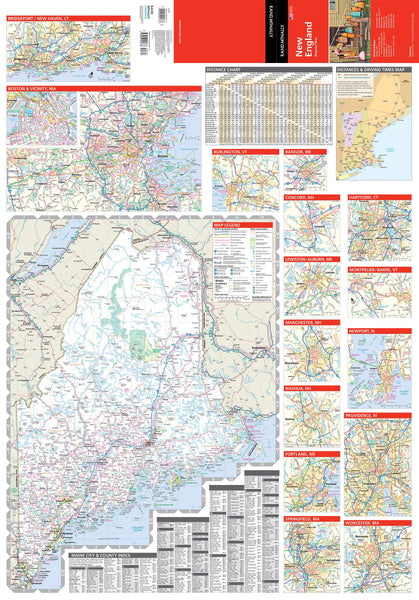 Easy to Read! New England Regional Map