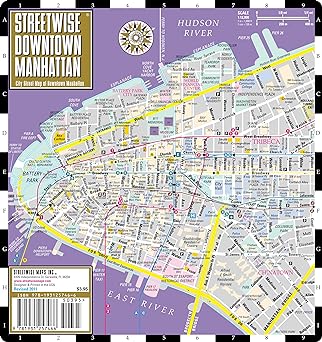 Streetwise Downtown Manhattan: City Street Map of Downtown Manhattan - Wide World Maps & MORE!