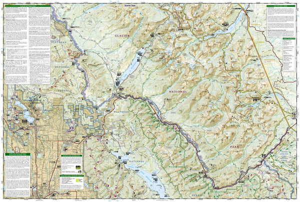 Glacier and Waterton Lakes National Parks (Trails Illustrated Map, 215)