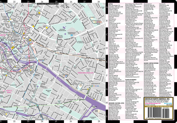 Streetwise Berlin Map - Laminated City Center Street Map of Berlin, Germany (Michelin Streetwise Maps) - Wide World Maps & MORE!