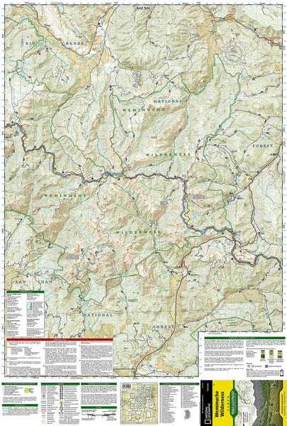 Weminuche Wilderness Map (Trails Illustrated Map, 140)