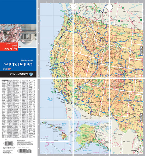 Easy To Fold! United States Interstate Map - Wide World Maps & MORE!